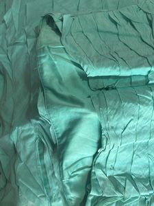 Chic Aqua tube  Ruffled Dress