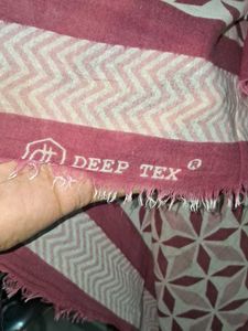Chic Maroon and White Printed Scarf