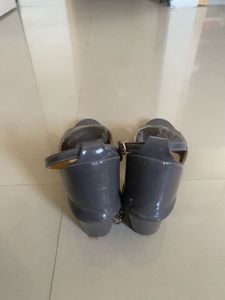 Stylish Grey Block Heels
