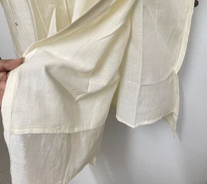 Elegant Cream Kurta Set with Sequins