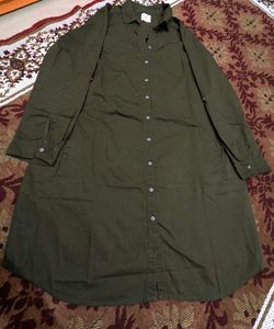 MAX Olive Green Shirt Dress