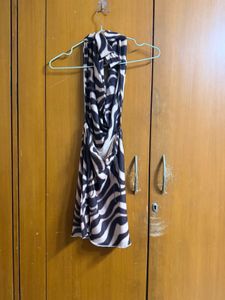 H&amp;M backless halter neck dress