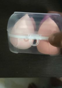 4-Piece Makeup Sponge Set with Case