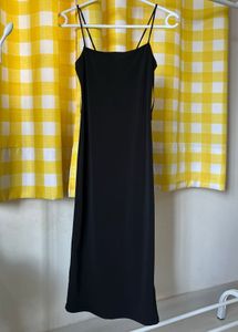 Black Strappy Bodycon Dress