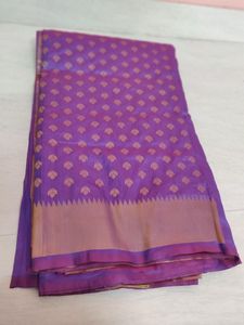 Beautiful Purple Silk Saree