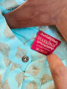 Ethnic Wear - Green Silk Fabric Wea