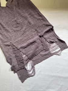 Distressed Knit Top