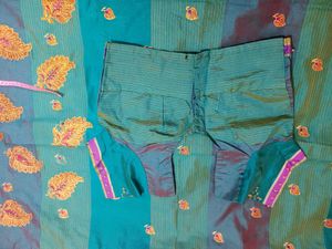 🦚 Silk Cotton Saree With Blouse