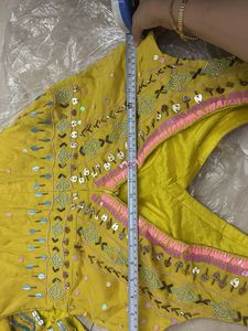 Yellow Embellished Jumpsuit
