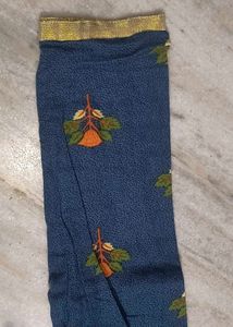Blue Floral Print Kurta