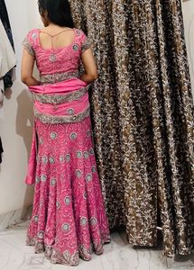 Y2K Pink Embellished Lehenga Choli