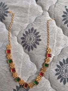Guaranteed New Gold Covering  Necklace Only One Time Used
