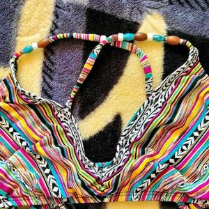Boho Tribal Print Bikini Top 28 - 34inch