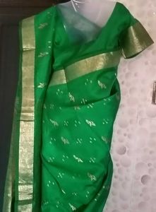 1-Time Used ElegantMeenaWork KanchiPattuSaree-Sti