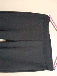 Dark Wash Flared Trousers