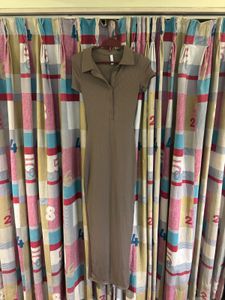 Newme Stylish Brown Knit Maxi Dress