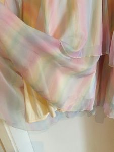Pastel Rainbow One Shoulder Dress