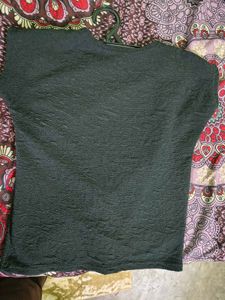 Chic Textured Black Top