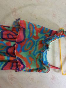 Vibrant Pleated One-Shoulder Dress