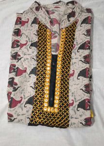 grey colour kurti