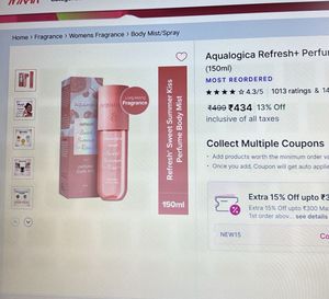 🫐Aqualogica Sweet Summer Kiss Perfume Mist with