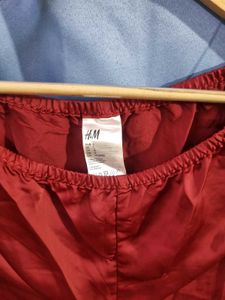 H&amp;M Hot Red Lace Cami Top with pants