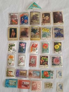 31 vintage stamps