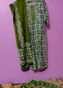 39 bust Green Ethnic Kurta Set with Dupatta