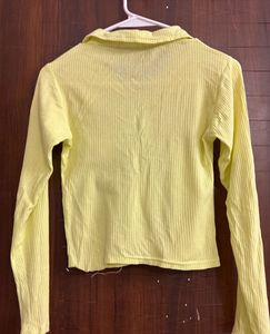 Collared Long Sleeve Top