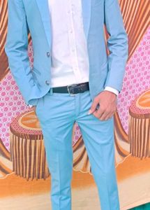 Light Blue Men's Suit