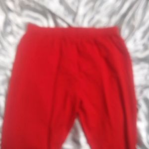 Stretchable Red Leggings