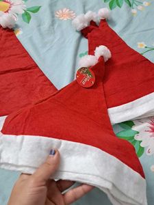 Festive Christmas Santa Hats - Set of 3