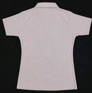 Light Grey Collared Polo Top