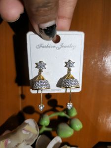 AD stone jhumka