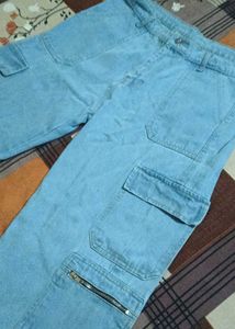 Blue Cargo Jeans