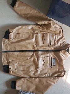 leather jacket with furr coating inside