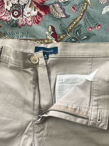 Beige color Cotton Shorts