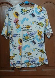 Graphic Print Oversized T-Shirt