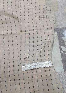 MFC Beige Embroidered Kurta