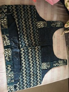 Stylish Blue Print Blouse