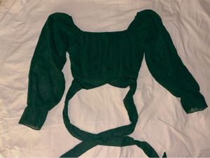 Chic Green Crop Top