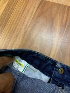 Classic Blue Wide Leg Denim Jeans