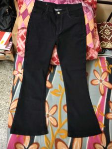 Classic Black Flare Leg Jeans