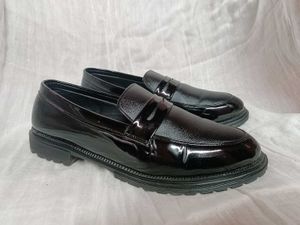 Glossy Black Loafers