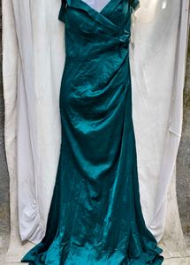 I. Elegant Teal Green Formal Evening Gown