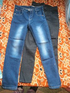 Blue black Wash Denim Jeans combo