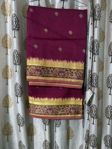 Elegant Maroon  Saree