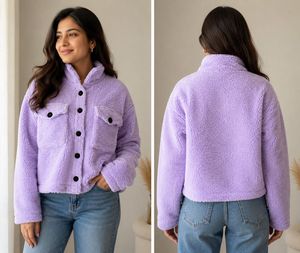 Cozy Lavender Fleece Jacket