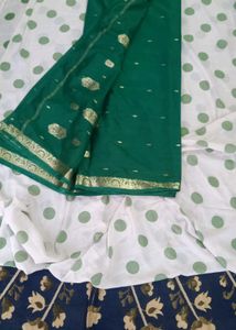 Elegant Green Banarasi Silk Saree