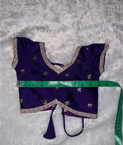 Beautiful Purple Embroidered Blouse